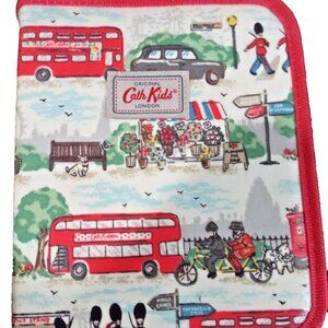 Cath Kids Kidston London Bus Guards 8"x6" zippered pencil case accessories shown